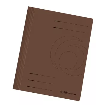 10 chemises à attaches herlitz carton marron DIN A4 10900223