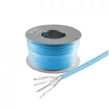 Câble d'installation HELOS Cat 8.1 S/FTP PiMF, LSZH, bleu, couronne 100 m