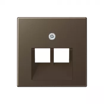 JUNG plaque centrale pour prise de données IAE/UAE, moka A569-2BFPLUAMO