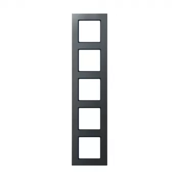 JUNG A Creation cadre de recouvrement 5 postes, anthracite mat AC585BFANM