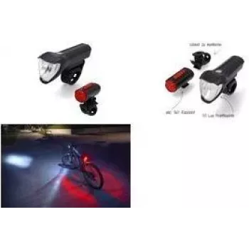 Éclairage LED pour vélo FISCHER TWIN, feu avant 50/25/15 lux, rechargeable USB, homologué StVZO 50428