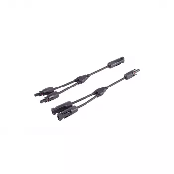 Câble adaptateur en T SHIVERPEAKS PV4, 2 vers 1, 4 mm², noir, 30 cm BS02-21032