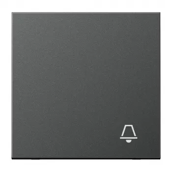 Bouton bascule Jung avec symbole de sonnette anthracite pour bouton-poussoir AL2990KAN