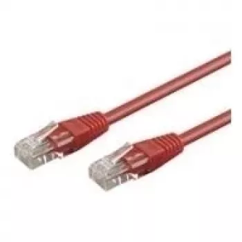 Wentronic Goobay Câble patch CAT 5e, U/UTP, rouge, 2 m - CCA aluminium cuivré (68359)