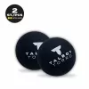 Balle de squash TALBOT torro, noir/jaune, extra lente, double point jaune - 1 pièce (251107)