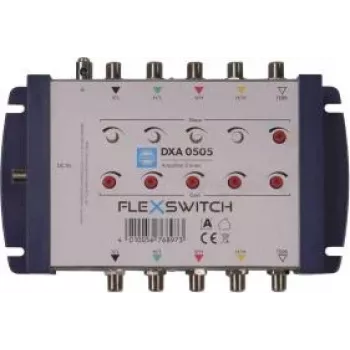 WISI FLEXSWITCH Amplificateur de ligne DXA0505 4xSAT/1xTERR pour cascades de multiswitch
