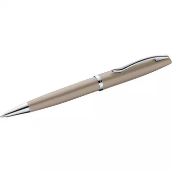 Stylo bille Pelikan Jazz Noble Elegance, métal taupe, mécanisme rotatif, encre bleue moyenne 300010130