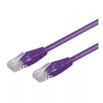Wentronic Câble patch réseau CAT5e UTP 7m, RJ45 mâle vers mâle, contacts dorés, violet 95246