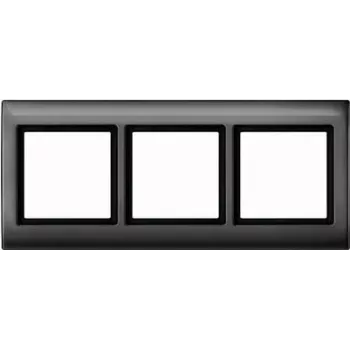 Cadre 3 postes Merten Aquadesign, anthracite 400314