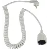 Câble spiralé Schuko AS SCHWABE, blanc (70426)