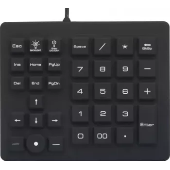 Renkforce USB Numeric Keypad Splash-proof, Dust-proof, with Trackball Black (RF-4791687)
