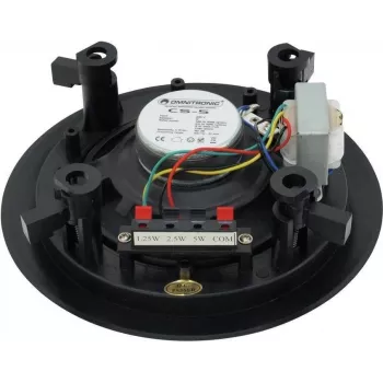 Enceinte de sonorisation ligne 100 V Omnitronic 80710211 5 W noire pleine bande fixation murale IP44