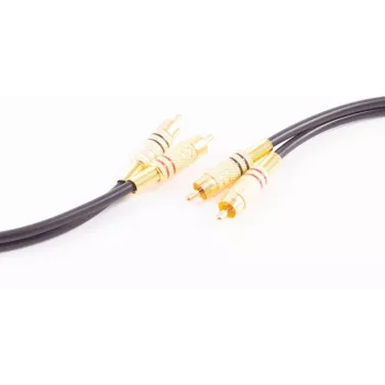Câble audio shiverpeaks BASIC-S 2x RCA vers 2x RCA, 5,0 m, noir BS40225