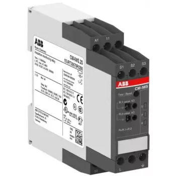 ABB CM-IWS.2S relais de surveillance d'isolement, 24-240 V AC/DC, 0-500 V, 1 kΩ-10 MΩ, 2 SPDT 1SVR730670R0200