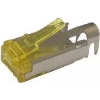 Connecteur de terrain RJ-45 mâle STP CAT6a Hirose TM31P-TM-88P(01), jaune transparent