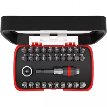Coffret d'embouts fischer 559121 32 pièces (Phillips, Pozidriv, fente, Torx Plus)