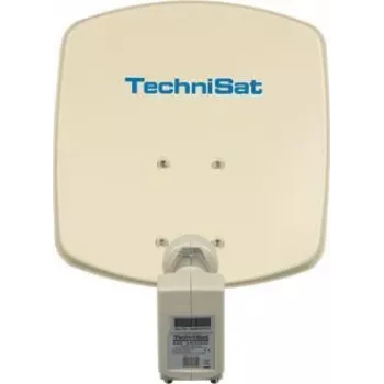 TechniSat DigiDish 33 parabole satellite avec LNB Twin universel, beige 1033/2882
