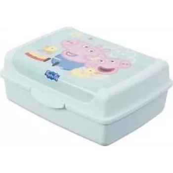 Boîte à repas keeeper carla midi Peppa Pig, 1,0 L, aquamarin Deco-Click-Box 1070562433600