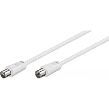 TECLINE Wentronic Goobay Antenna Connection Cable, White, 20 m - IEC Coax Male to IEC Coax Female (50125)