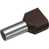 Embout de fil double Cimco 1,5 mm² 8 mm partiellement isolé noir 18 2470 100 pièces