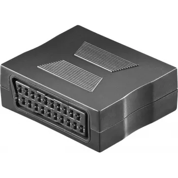 Wentronic Goobay SCART Adapter, SCART Female to SCART Female, 21-Pin, Black 50771