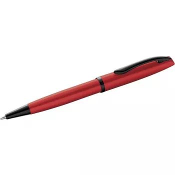 Stylo bille Pelikan Jazz Noble Elegance, métal rouge, mécanisme rotatif, encre bleu moyen 300010128