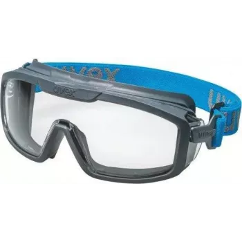 Lunettes de protection uvex i-guard+ Full Vision, verre clair, monture anthracite/bleu 9143267