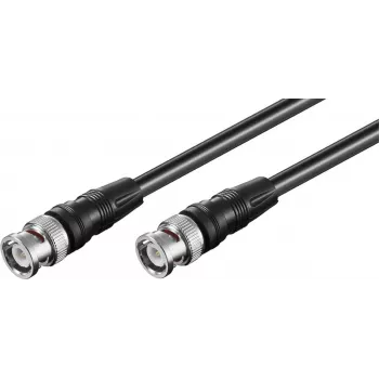 Câble de connexion BNC Wentronic Goobay, noir, 2 m - BNC mâle vers BNC mâle (50086)