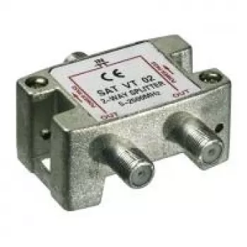 Wentronic Goobay répartiteur SAT 2 voies 5-2500 MHz F-Type (67001)