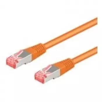 Câble patch Wentronic 95605 CAT6a, RJ45 mâle vers mâle, 1,5 m, orange