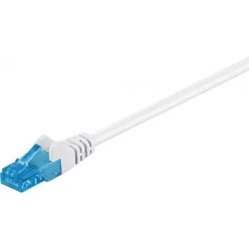 Câble patch WENTRONIC Goobay CAT 6a, U/UTP, blanc, 1,5 m - LSZH sans halogène, cuivre (59825)