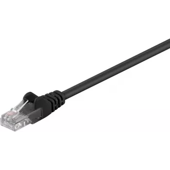 Câble patch Wentronic Goobay CAT 5e, U/UTP, noir, 5 m - CCA aluminium cuivré (68651)