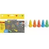 FABER-CASTELL EBERHARD FABER Street Chalk Mouse, 6-Piece Cardboard Case, Ergonomic Mouse Shape, Bright Colours, Water-Soluble - 1 Piece (526561)