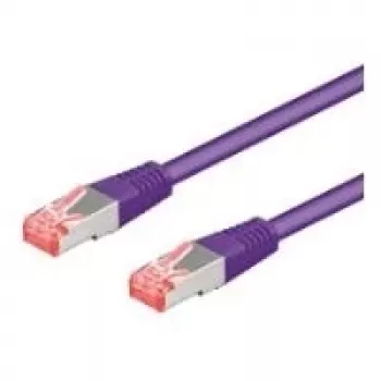 Câble patch Wentronic 95608 CAT6a-150, RJ45 mâle vers mâle, 1,5 m, violet