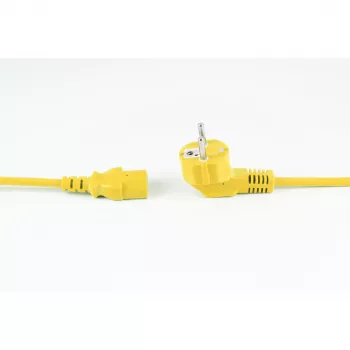 Câble d'alimentation shiverpeaks BASIC-S Schuko vers IEC C13, 1,8 m, jaune BS09-05182