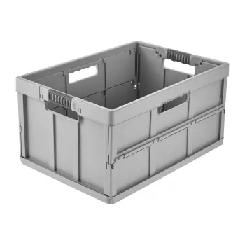 Boîte pliante pro keeeper benno, 45 litres, Nordic Grey, boîte de rangement pliable avec poignées souples, charge admissible 50 kg 1023713000000