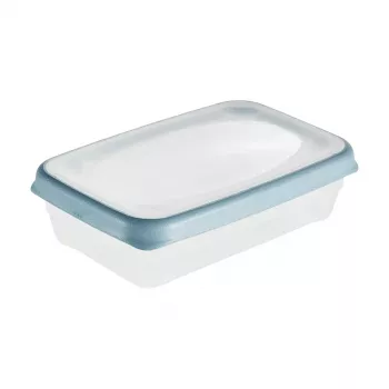 Boîte de conservation alimentaire keeeper franco, 0,4 L, rectangulaire, bord bleu 1079168000000