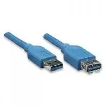 EXSYS EX-K1630-2 USB 3.2 Gen 1 Cable, USB-A to USB-B, 2 m, Blue