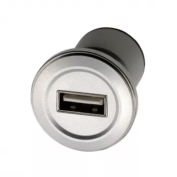 EXSYS EX-49191 Panel Mount USB 2.0 Adapter, USB-A Female to USB-A Female, Metal