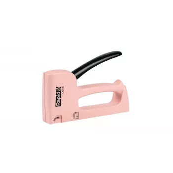 Rapid R13 Ljung Hand Staple Gun for Type 13 Fine Wire Staples 4-10 mm, Recycled Plastic Housing, All-Steel Internals, Rose (5001621)