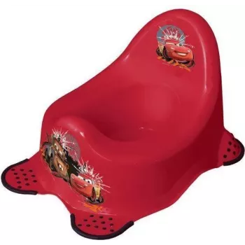 Pot de bébé keeeper kids Adam Cars, rouge cerise avec impression, pieds antidérapants en caoutchouc, 1 pièce 1867040117100