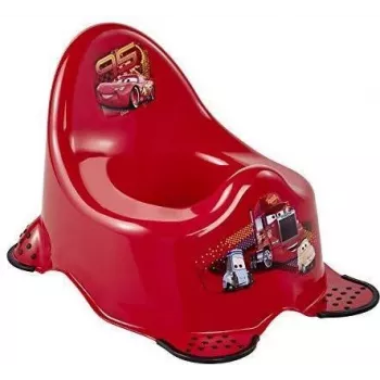Pot de bébé keeeper kids Adam Cars, rouge cerise avec impression, pieds antidérapants en caoutchouc, 1 pièce 1867040117100