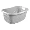 Panier à linge keeeper Lasse, ergonomique, Nordic Grey, 40 L, forme réniforme, poignées Soft-Grip 1078213000000