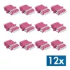 Ensemble de 12 coupleurs fibre optique LC-Duplex Quad LogiLink, violet, FA04LC7