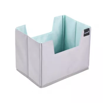 Organisateur de courses keeeper nea taille L, gris/aigue-marine, pliable, fond renforcé, 38 L 1229862400000