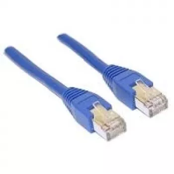 Câble patch Goobay CAT 5e F/UTP Wentronic, bleu, 0,25 m, CCA, 1 Gbit/s 68615
