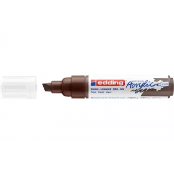 Edding 5000 marqueur acrylique large - marron - pointe biseau - extra épais - 5-10 mm 4-5000907