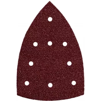 Feuilles abrasives auto-agrippantes Metabo 100 x 150 mm, grain P 120, 9 trous, lot de 5 635209000