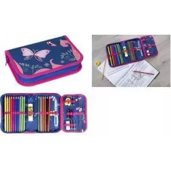 Trousse scolaire Faber-Castell Eberhard Faber Butterfly 32 pièces polyester 577471