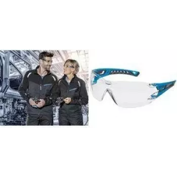 Lunettes de protection uvex pheos nxt, monture bleu/anthracite, verres PC clairs, UV400, EN 166/170 9128265